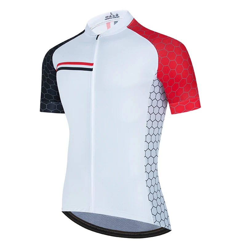 white cycling shirts