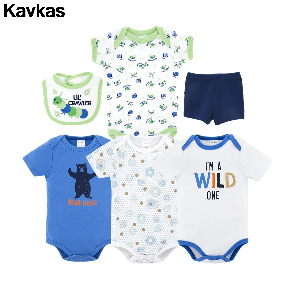 

Kavkas Cotton Baby Boy Baby Girl Set Veil Set Cartoon Pattern Newborn Gift