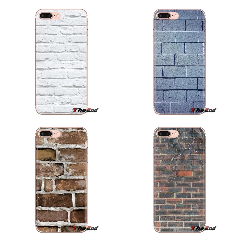 For Xiaomi Redmi 4 3 3S Pro Mi3 Mi4 Mi4i Mi4C Mi5 Mi5S Mi Max Note 2 Brick Wallpaper Soft Transparent Cases Covers |