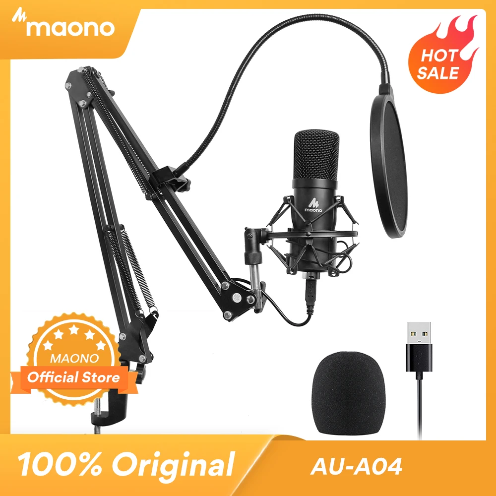 MAONO AU-A04 USB Microphone Kit 192KHZ/24BIT