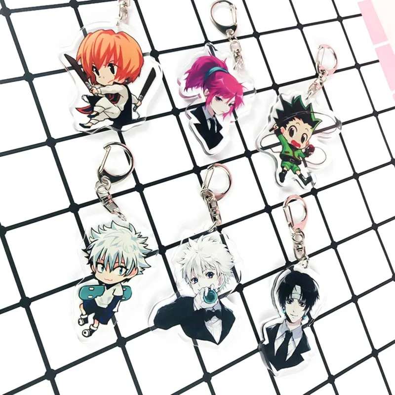 Аниме Demon Slayer брелок Kamado Tanjirou Nezuko Agatsuma Zenitsu Rengoku Kyoujurou милое акриловое кольцо для ключей фанатов подарок