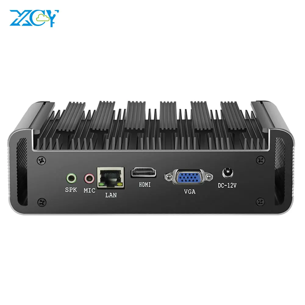 XCY Мини ПК Intel Core i7 7500U i5 7200U i3 7100U DDR3L Оперативная память mSATA SSD HDMI VGA 6xusb