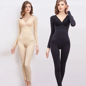 

Women Shapewear Waist Slimming Shapers Flat Stomach Reducing Body Shaper Legs Shaping Butt Lift Plus Size Open Crotch Bodysuit