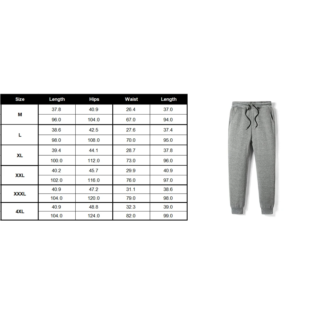 Hiking With Pocket Daily Outdoor Running Thickened Athletic Winter Warm Men Sport Pants Elastic Waistband Loose Fleece Lined