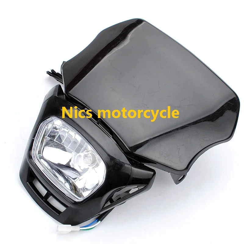 Желтая фара Rec Reg + полоса PIT Trail Dirt Motrocycle Motorcross Bike |