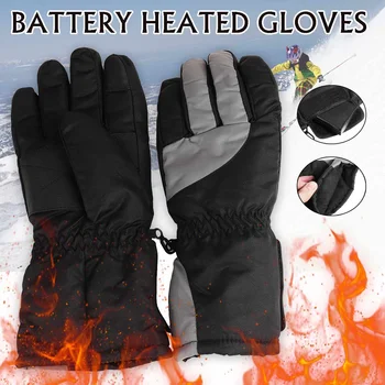 

1 Pair Motorcycle Heating Gloves USB Battery Powered Heated Gloves Winter Hand Warmer Windproof Outdoor Skiing Cycling Gloves