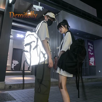 

Fashionable Personality Reflective Men's and Women's Backpacks New Multi-functional Large-capacity Student School Bag Travel Bag