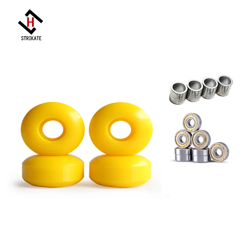 Skateboard Longboard Wheels 52mm 92A Road Skate Pro Action Motion Wheels 4pcs with 8pcs ABEC 11 silver seal Bearing 4pcs spacers skateboard accessories,skateboard wheel