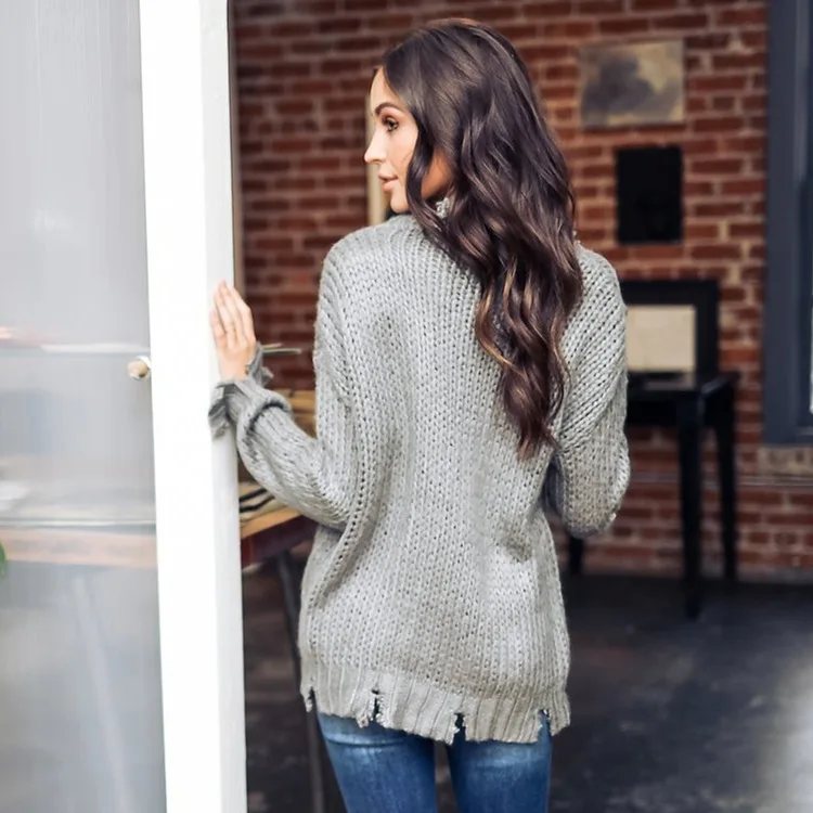 European Autumn Women Floral O Neck Knitted Sweater Pullover Loose Casual Knitwear Jumper Top Sweaters LX1966 | Женская одежда