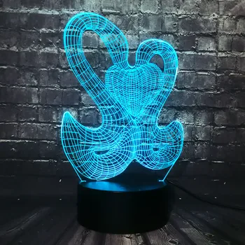 

Novelty 3D visual Lamp Goose Sweet Love Led Girl Room Warm Night Light Decorative Creative Girlfriend Birthday Xmas Holiday toy