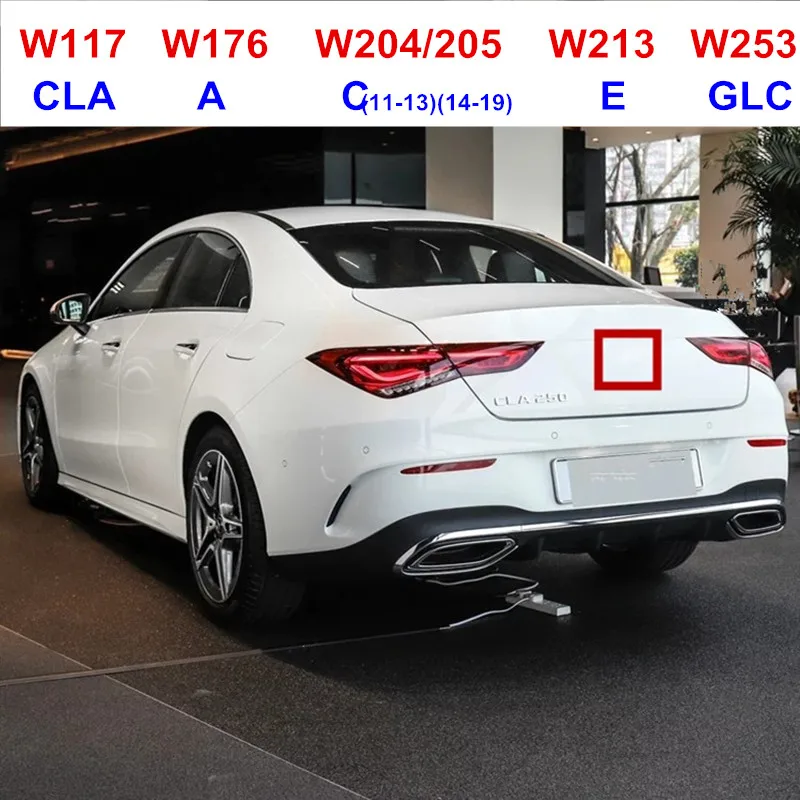 Средний багажник логотип звезда для Mercedes Benz A C E CLA класса GLC 3 шпильки эмблема значок с оригинальной Arc W117 W176 W204 W205 W213 W253