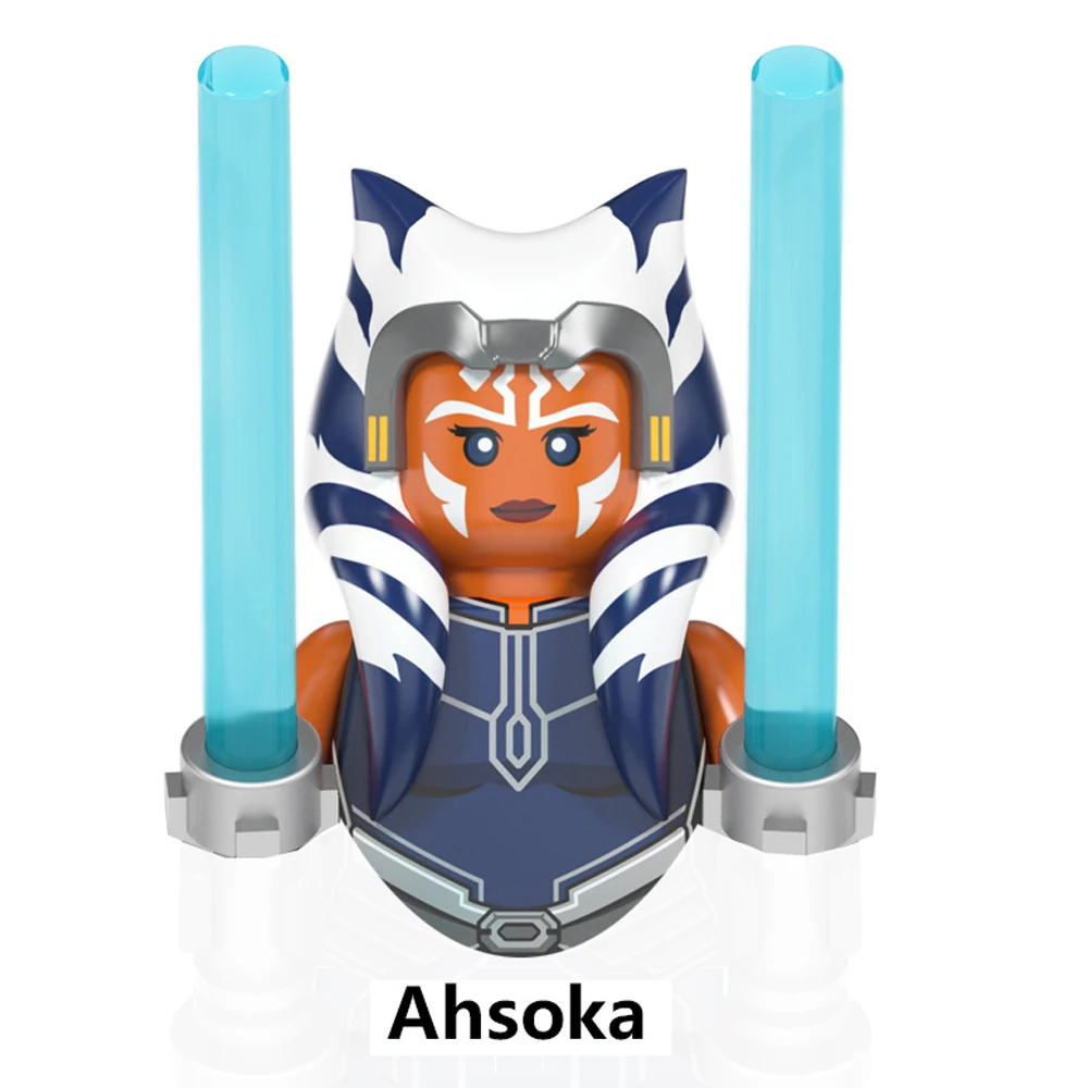 Disney Obi-Wan Kenobi Boba Fett Building Blocks Ahsoka Luke Yoda Kylo Ren Count Dooku Mandalorianes Shaak Ti Action Figure Toys