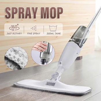

Spray Mop Spraying Water Cleaning Floor Cleaner 360 Degree Rotating Handheld Magic Steel Pipe Mop Home Sweeper Cleaning Tools