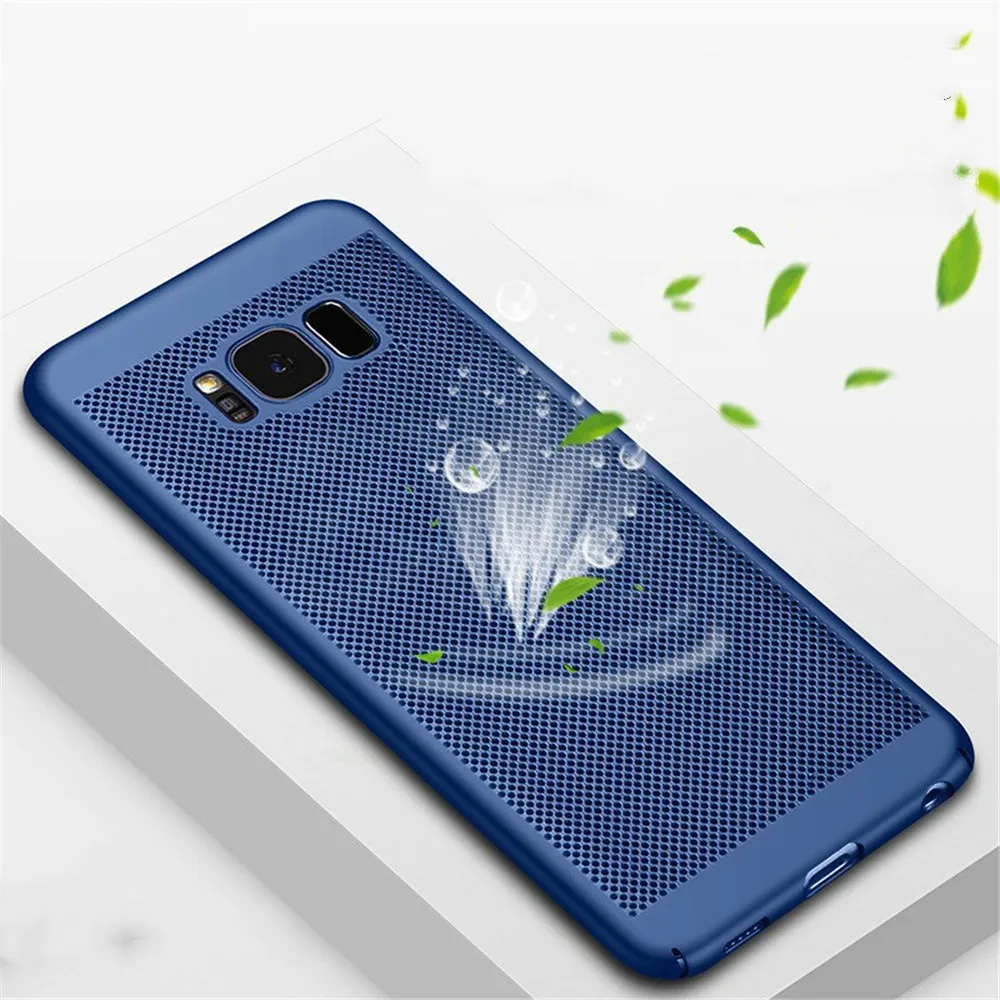 Matte Breathful Case For Samsung Galaxy A9 A750 A8 A6 2018 J4/J6Prime J3 J4 J6 J7 J8 J5 2017/6 Heat dissipation Cover | Мобильные