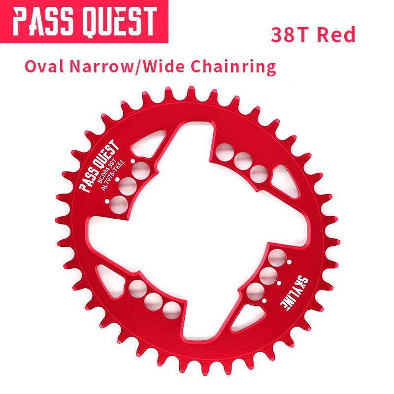 Pass Quest, 11 скоростей, Овальный горный велосипед, цепи 94BCD, GX, Кривошип, велосипедная рукоятка, передняя Звездочка шатун, горный велосипед, части 32-38T