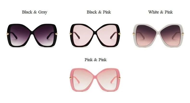 Женские солнцезащитные очки с бабочкой, кошачий глаз, Ретро стиль, большие, стрела, ноги, шикарные, солнцезащитные очки, женские, черные, розовые, большие тени