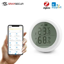 Ewelink ZigBee intelligent sans fil capteur de température et d'humidité détecteur écran affichage LED thermomètre domotique