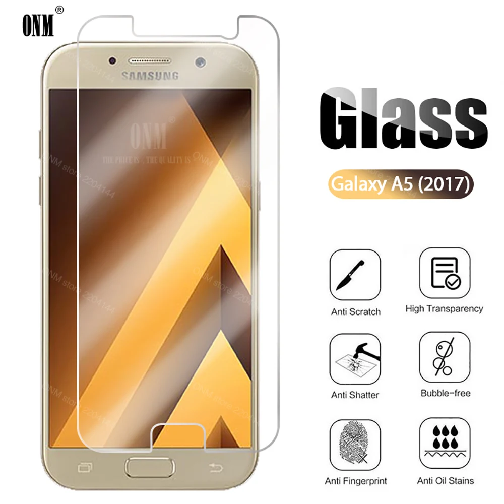 10 шт закаленное стекло для Samsung Galaxy A5 2017 A520F Защита экрана Защитная стеклянная
