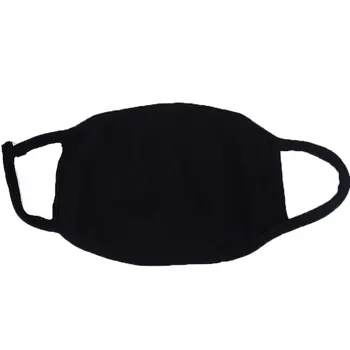 

3 layers Adult Unisex Dust Mouth Cotton Mask Mascherine Lavabili Washable Black Face Mask Reusable