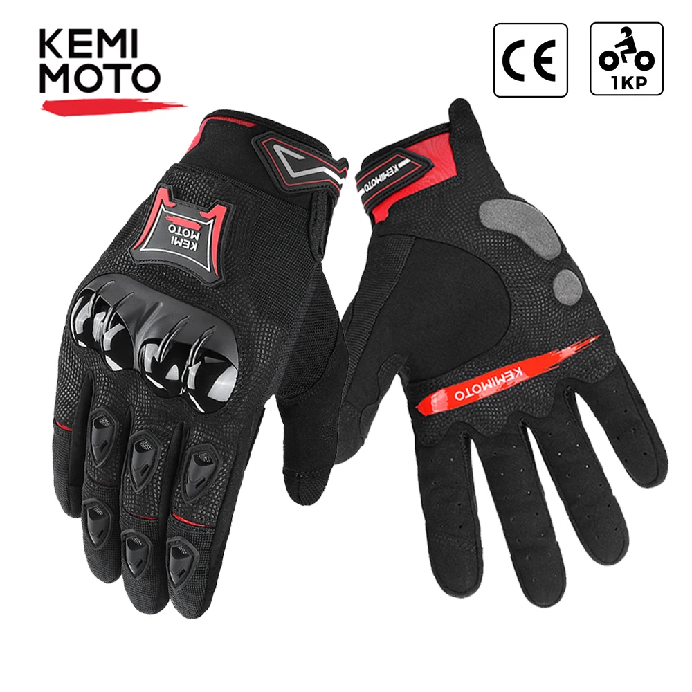 Кожаные Мотоциклетные Перчатки KEMiMOTO дышащие перчатки для сенсорного экрана с
