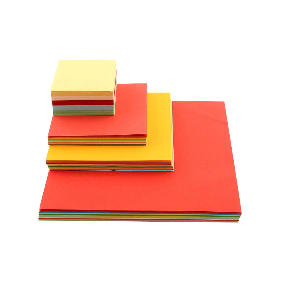 Square Scrapbooking 10CM Handmade Children Double Sided Mix Coloured Kids Color Paper Origami DIY New Hand Craft Sheets 100Pc