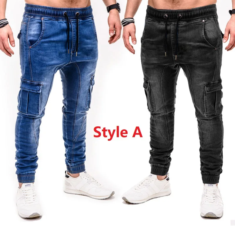 High Stretch Baggy Cargo Jeans 2