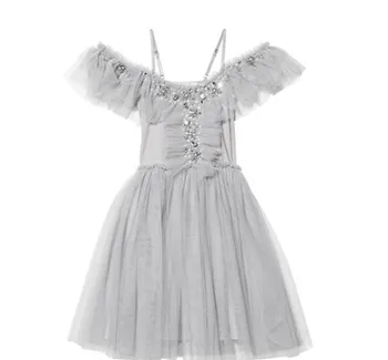 

Kids Dresses For Girls Christmas Off Shoulder Sequin Tulle Newborn Baby Girls Dresses 1st Birthday Party baptism Princess Gown
