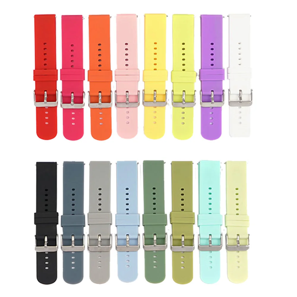 20mm silicone strap For Huami Amazfit GTS 2 Mini Sport Bracelet For Xiaomi Amazfit Bip S/Bip Lite /Bip 2/GTR 42mm/Bip 1S /GTS 2