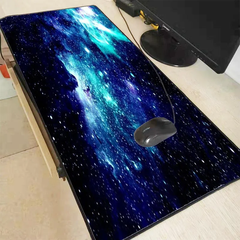 XGZ Blue Space Locking Edge игровой большой коврик для мыши геймерский Аниме Коврик