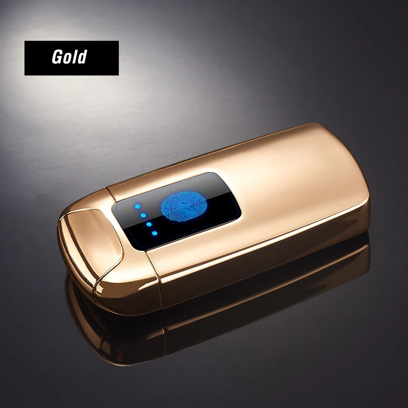 Новая двойная дуговая USB Электронная зажигалка для сигарет Сенсорное чувство