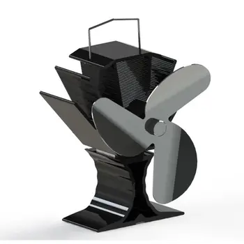 

3 Blades Heat Powered Stove Fireplace Fan Fuel Saving Silent Ecofan for Wood Log MOLC