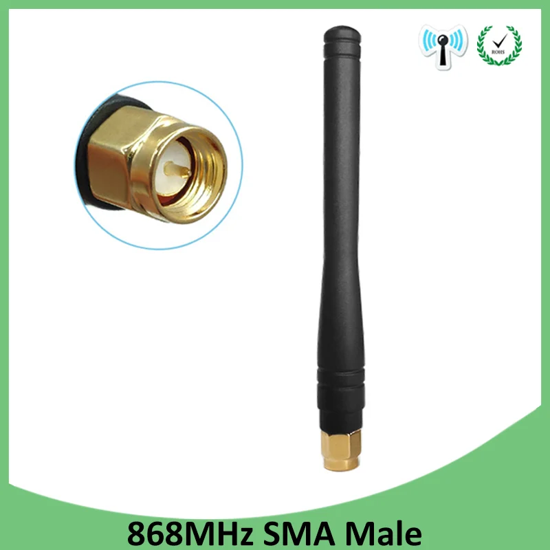 1 шт. 868 МГц 915 МГц антенна 3dbi SMA разъем GSM 915 МГц 868 МГц antena открытый повторитель сигнала antenne водостойкий Lorawan