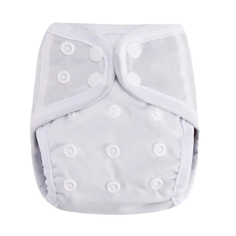 WHITE NB M OS 3 размера моющиеся тканевые подгузники Infantil Pokcet подгузники современные Многоразовые детские подгузники бамбуковый уголь подкладка - Цвет: WHITE