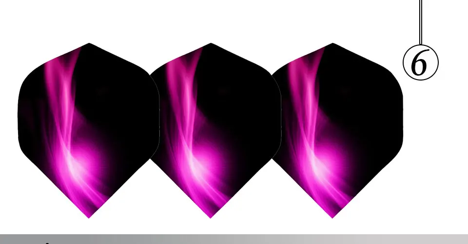 Easytoday 60Pcsset Professional Darts Accessories Flights Five Colors High Quality Dart Wing Plastic Waterproof Dart Flights (6)