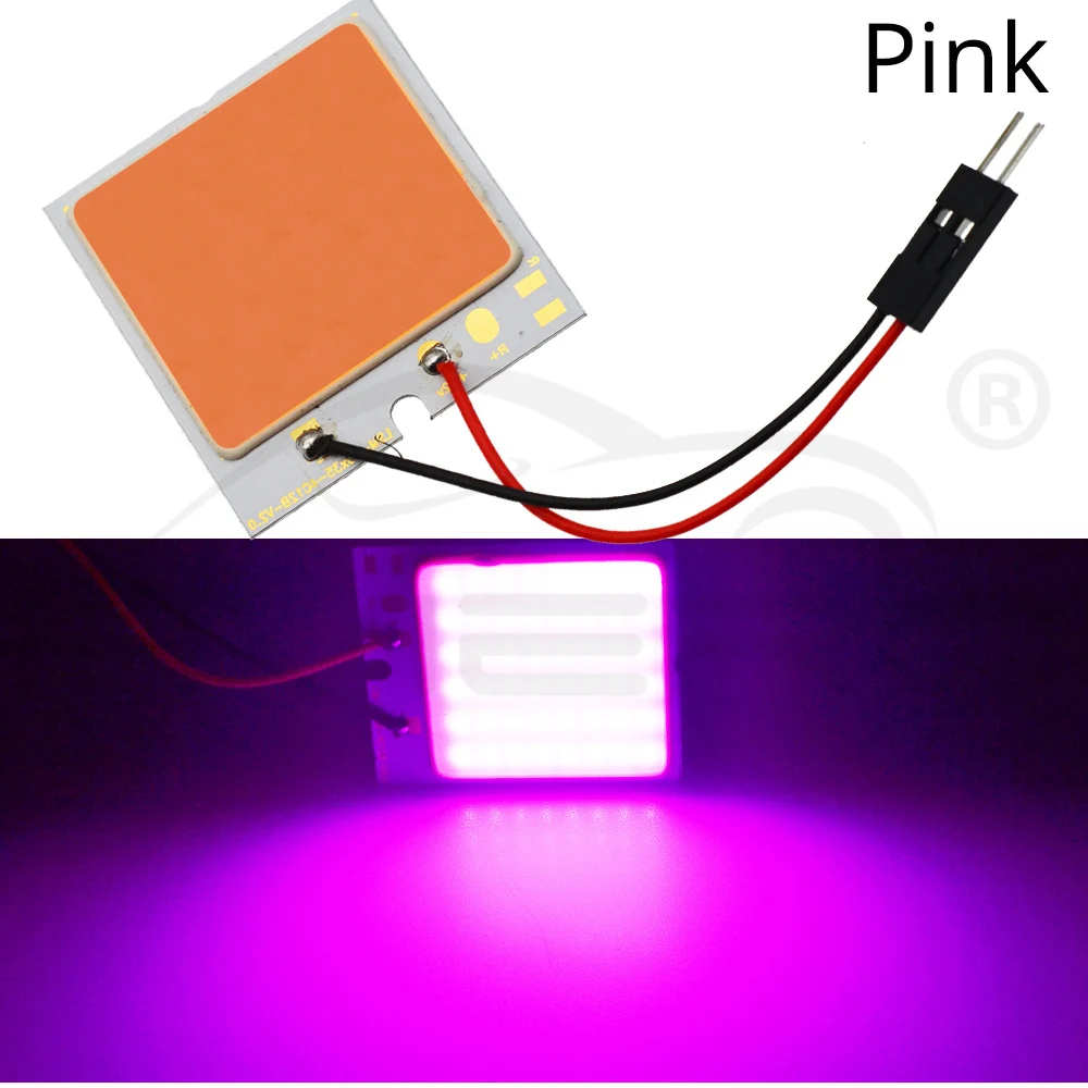 Hviero Red White T10 W5W C5W C10W 24 36 48Smd Cob Led Panel Auto Reading Map Lamp Panel light Dome Festoon BA9S 3Adapter DC 12v Car Led