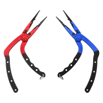 

Airbrush Fish Grabber Controller with Elastic Lanyard Protective Sheath Pliers For Fishing Tools Aluminum Alloy Fishing Plier
