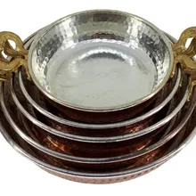 Медный Художественный Ручной работы 5 шт. натуральный минеральный медный кухонный Сань