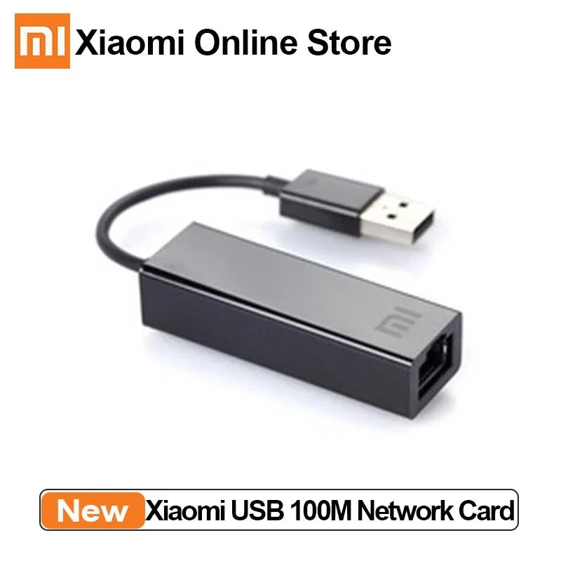 Оригинальный Кабель-адаптер Xiaomi USB к RJ45 Ethernet Card внешний кабель 10/100 Мбит/с для mi BOX 3