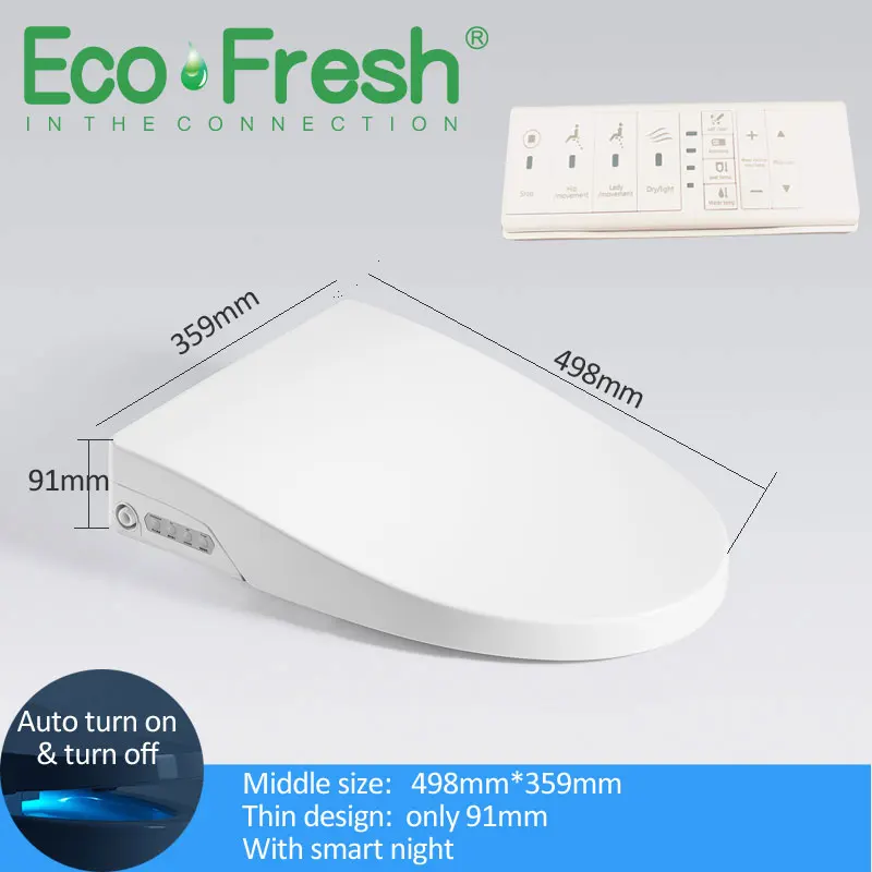 Умное сиденье для унитаза Ecofresh электронное биде с подогревом|Сиденья унитазов| |