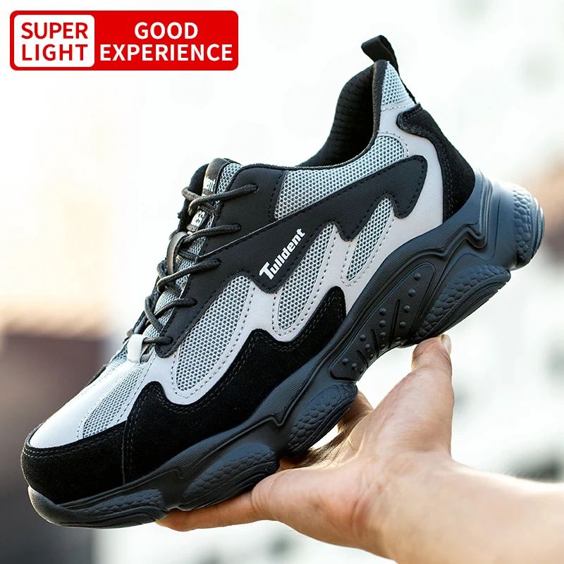 Men Safety Work Shoes Anti-Smashing Steel Toe Cap Puncture-Proof Lightweight safety shoes men shoes