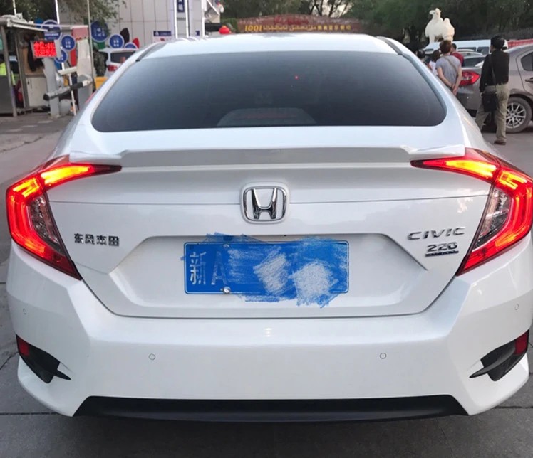 for honda civic spoiler YR style for 2016 2019 civic rear trunk 