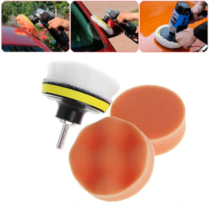 

Replacement Polishing pads Cleaning 100mm Gross Buffing Foam Wool Drilling Machines Set Tool