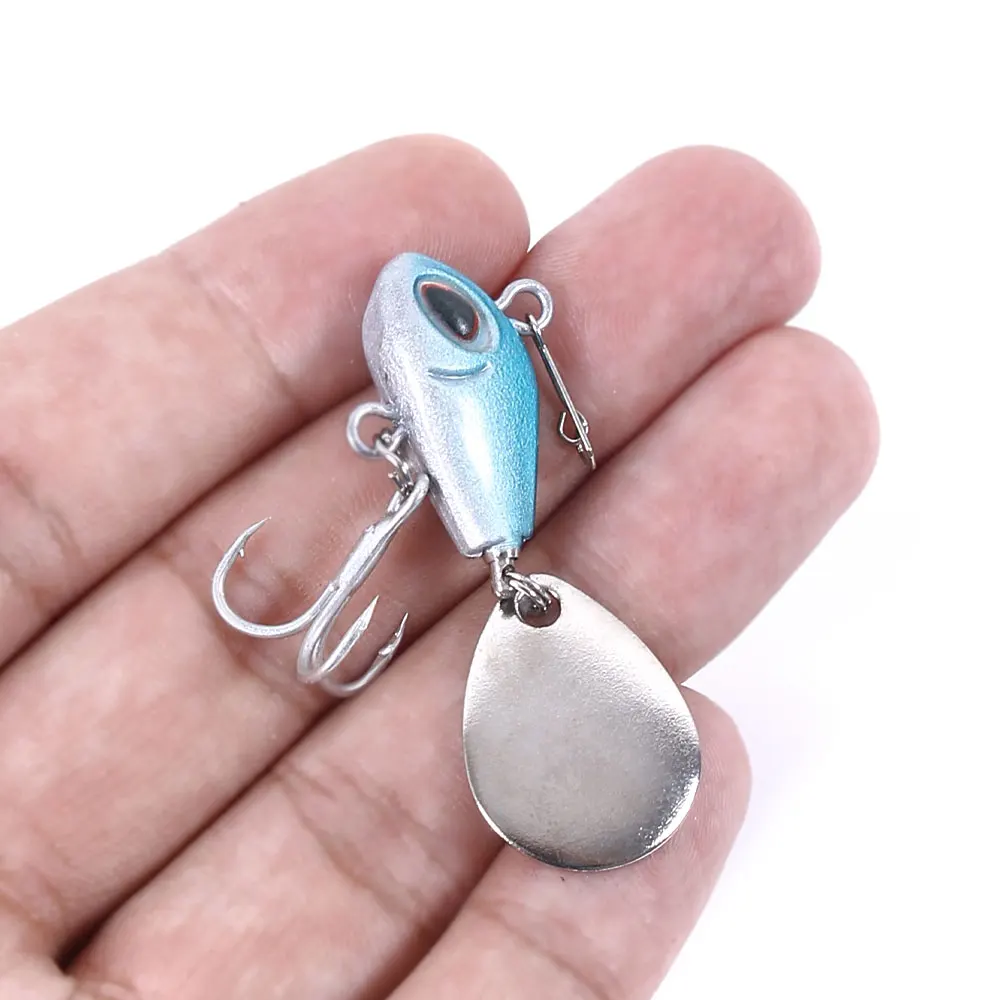

1PCS Submerged VIB Winter Ice Fishing Lures for Carp Fly Fishing Hard Wobblers Crankbaits Pesca Spinner Sequins Lure