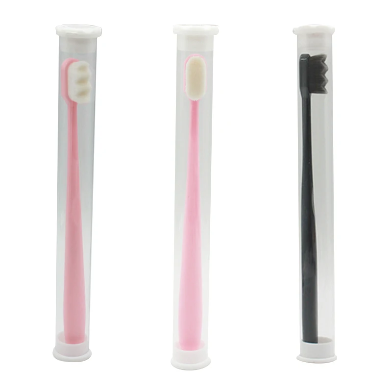 1PC Ultra-fine Toothbrushes Nano Super Soft Tooth Brush With cover friendly Toothbrush Portable Oral Care Eco Product Kit | Красота и