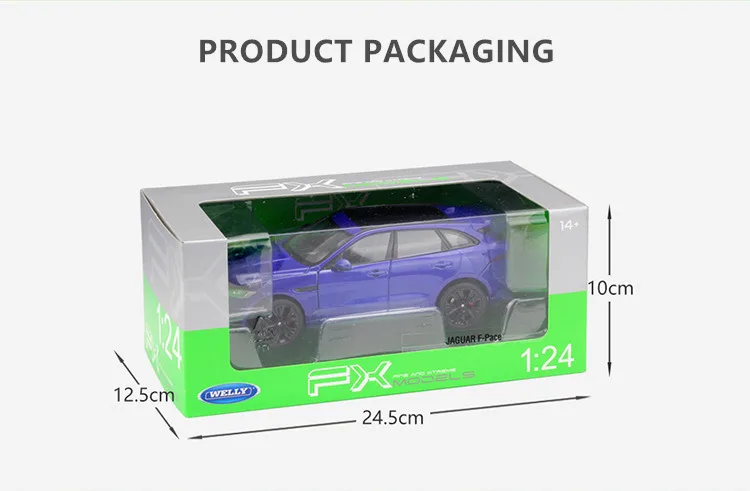 WELLY 1:24 Jaguar JAGUAR F-Pace внедорожник автомобиль спортивный автомобиль моделирование сплав модель автомобиля ремесла Коллекция игрушек инструменты подарок