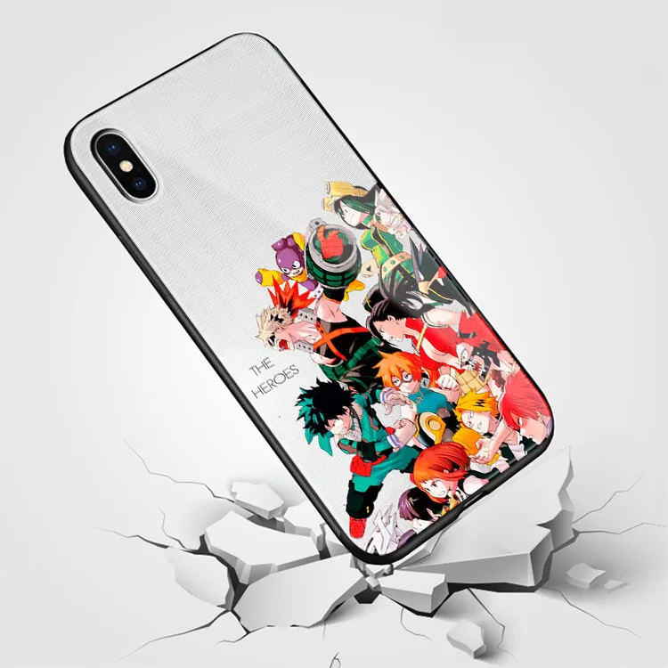 Boku no my Hero Academy, Лига злодеев, мягкий силиконовый стеклянный чехол для телефона, чехол для iPhone 6, 6s, 7, 8 Plus, X, XR, XS, 11 Pro, max