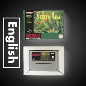 Secret of Mana-версия EUR карта для игры RPG батарея сохранить с розничной коробкой |