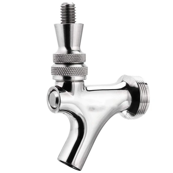 

Fashion-Upgraded Beer Faucet, All Commercial 304 Stainless Steel Draft Beer Keg Tap, Beer Tap with Well-Pouring, Fits for Americ