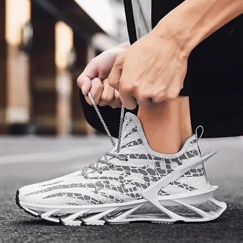 

High quality rubber sole reflective trend shoes Fashion Mesh Men's Casual Shoes Lace-up Shoes Walking Sneakers Zapatillas Hombre
