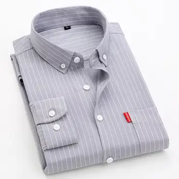 

2019 Hot New Brand Men's stripe Camisa Masculina Long Sleeve Male Shirt Cotton Business Slim Shirt Streetwear Casual Shirts
